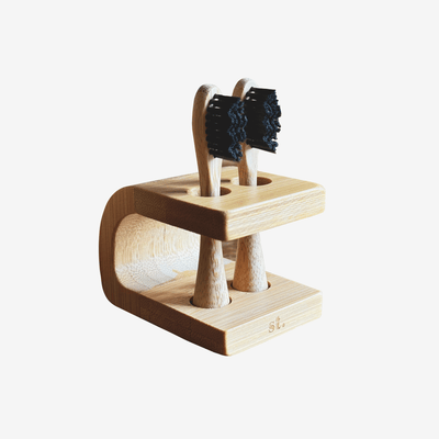 Bamboo Toothbrush Heads Holder