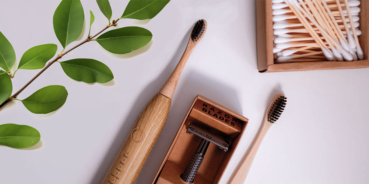 Sustainable Bamboo Electric Toothbrush together with Bamboo Swabs And Eco-Friendly Razor