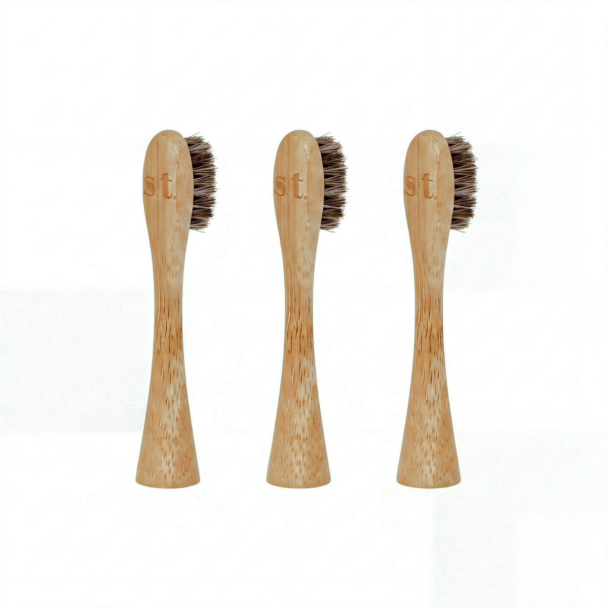 Zen Toothbrush Bamboo Heads (3 units - Horse Hair Bristles)