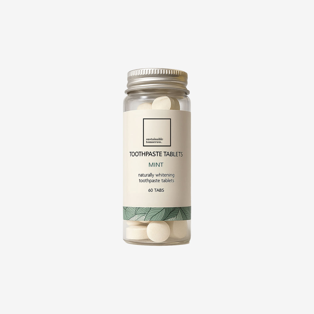 Fluoride-Free Toothpaste Tablets Glass Jar (60 tabs) – Sustainable Tomorrow