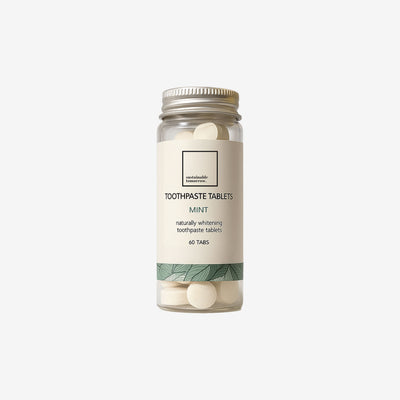 Fluoride-Free Toothpaste Tablets Glass Jar (60 tabs)