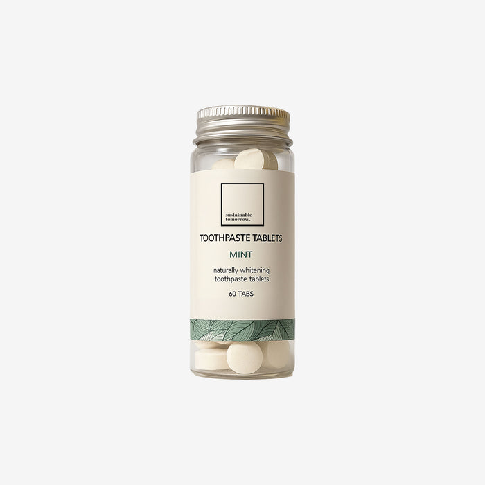 Fluoride-Free Toothpaste Tablets Glass Jar (60 tabs) – Sustainable Tomorrow